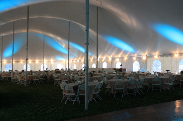 Inside 60x150 Wedding Tent